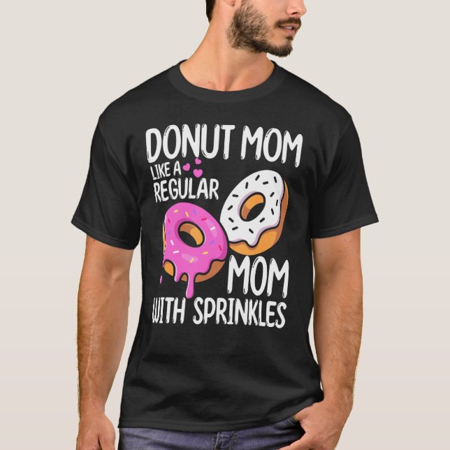 Mammor Day Foodie Donut Mamma som ett vanligt Mamm T Shirt (Framsida)