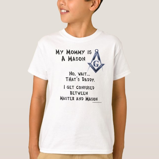 Mammor den ledar- masonen t-shirt (Framsida)