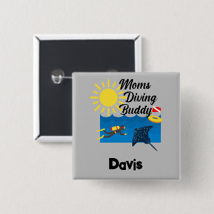 Mammor Dold Buddy-design - fyrkantsknapp Knapp