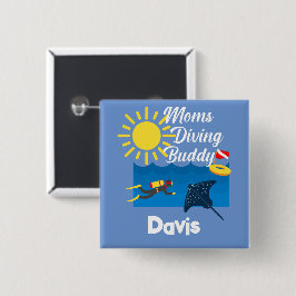 Mammor Dold Buddy-design - Knappen Fyrkantigt magn Knapp