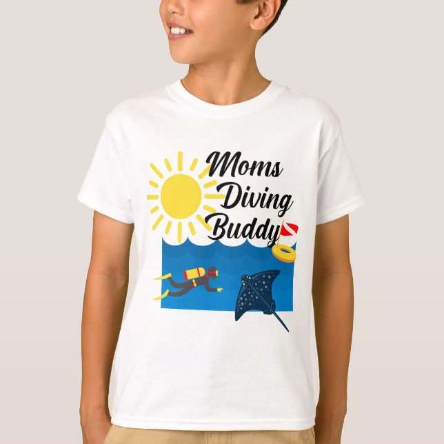 Mammor dykande Buddy-design - barnens grundläggand T Shirt (Framsida)