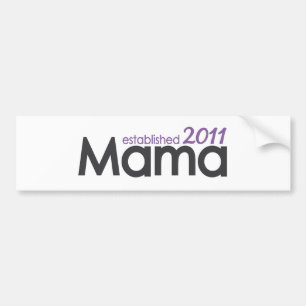 Mammor etablerad 2011 bildekal