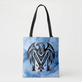 Mammor fet öring på Blue Smoke Large Shoulder Tote Tygkasse
