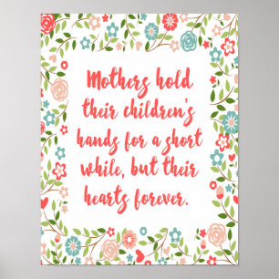 Mammor håller sina barn citerade poster