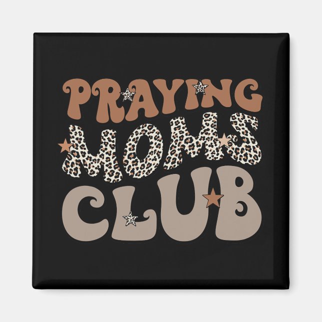 Mammor Klubb Leopard Christian Mamma Mors dag Magnet (Framsidan)