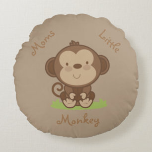 Mammor Little Monkey Rund Kudde