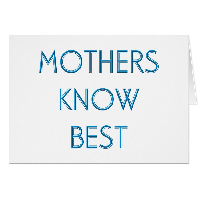 Mammor & mammor (4-6) hälsningskort (Framsidan Horizontal)