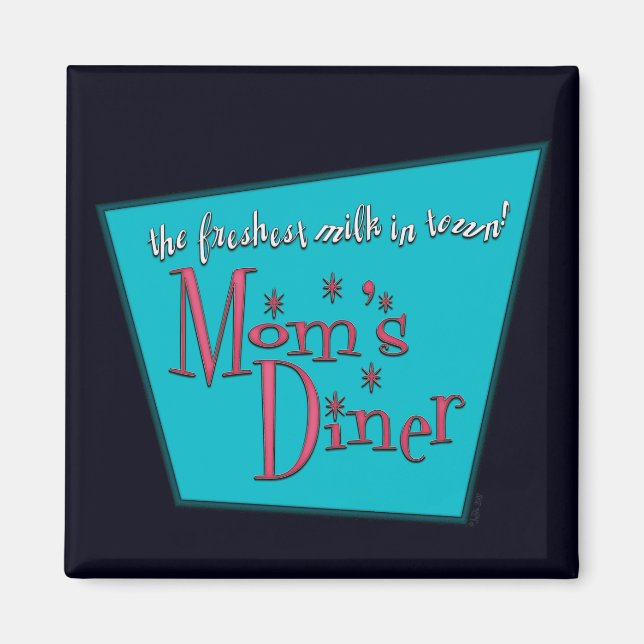 Mammor Middag: amning Magnet (Framsidan)