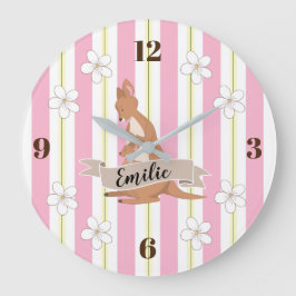 Mammor & mig känguru med randar stor klocka