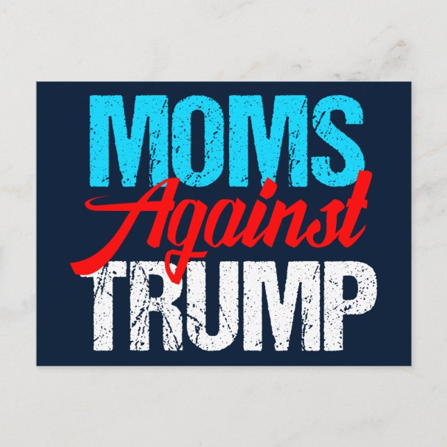 Mammor mot trumppolitiska val vykort (Framsida)