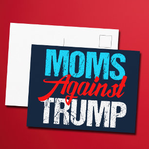 Mammor mot trumppolitiska val vykort