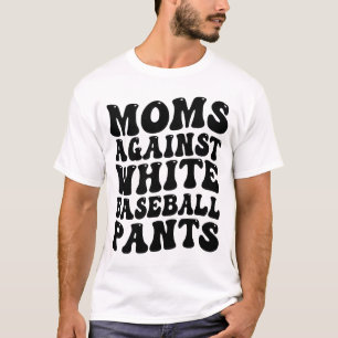 mammor mot vit baseball byxor t shirt