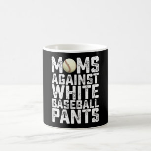 Mammor mot vita basebollbyxor mors dag kaffemugg