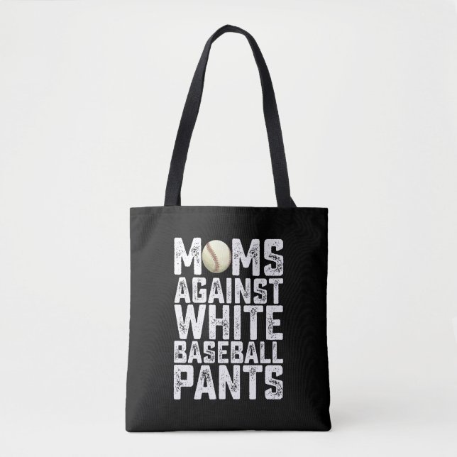 Mammor mot vita basebollbyxor mors dag tygkasse (Framsida)