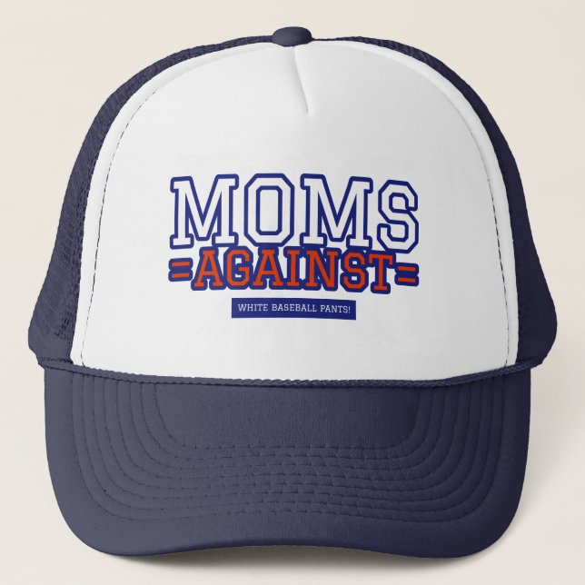 Mammor mot vita byxor keps (Framsida)