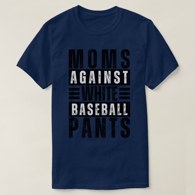 Mammor mot White Baseball Byxor 12 T Shirt (Design framsida)