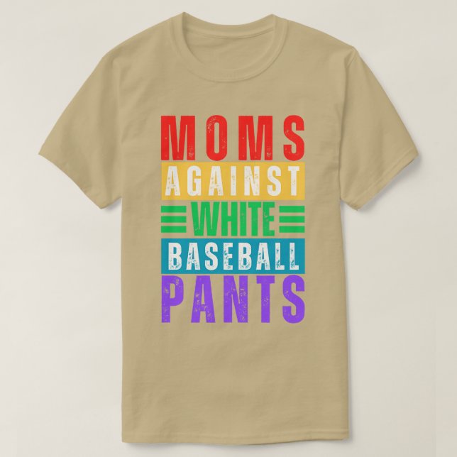Mammor mot White Baseball Byxor 15 T Shirt (Design framsida)