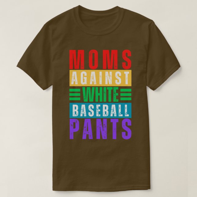 Mammor mot White Baseball Byxor 15 T Shirt (Design framsida)