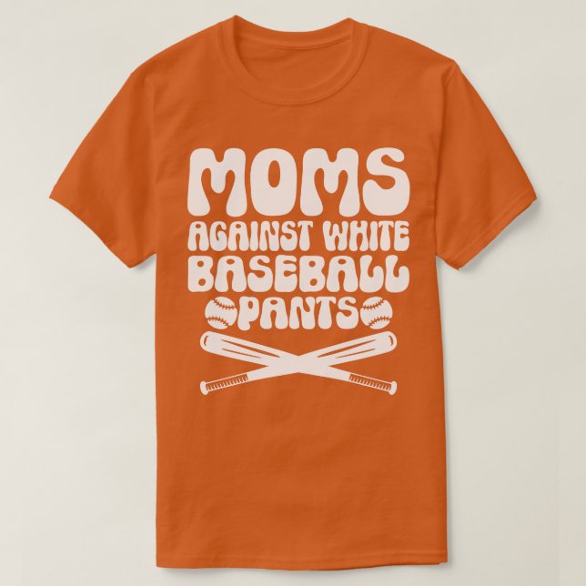 Mammor mot White Baseball Byxor 1 T Shirt (Design framsida)