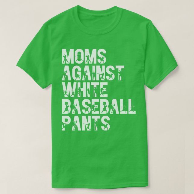 Mammor mot White Baseball Byxor 21 T Shirt (Design framsida)