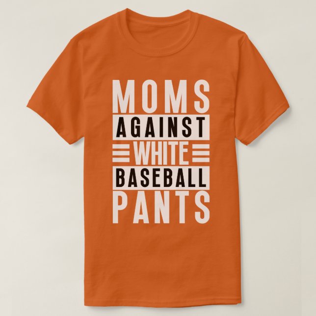 Mammor mot White Baseball Byxor 23 T Shirt (Design framsida)