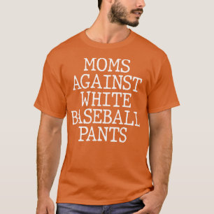 Mammor mot White Baseball Byxor 2 T Shirt