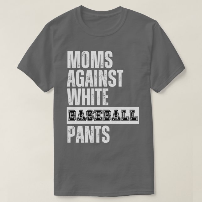 Mammor mot White Baseball Byxor 30 T Shirt (Design framsida)
