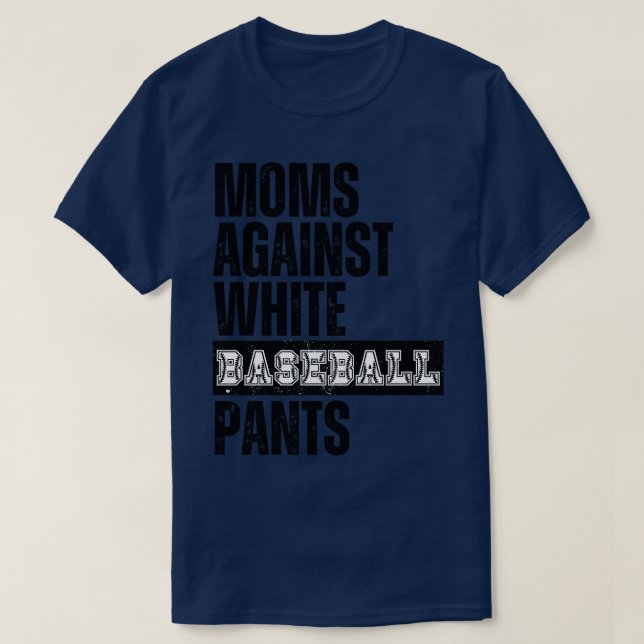 Mammor mot White Baseball Byxor 31 T Shirt (Design framsida)