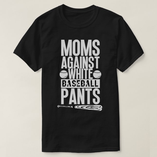 Mammor mot White Baseball Byxor 35 T Shirt (Design framsida)
