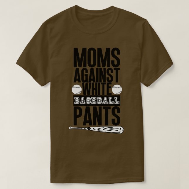 Mammor mot White Baseball Byxor 37 T Shirt (Design framsida)