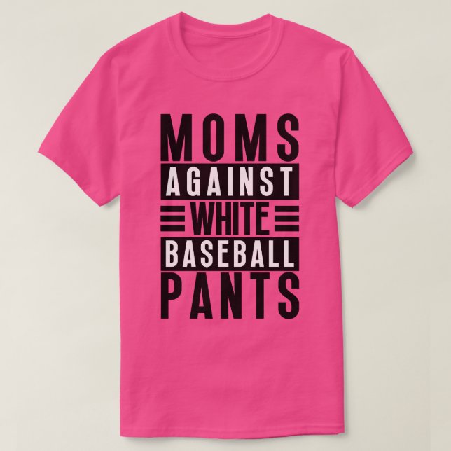 Mammor mot White Baseball Byxor 39 T Shirt (Design framsida)