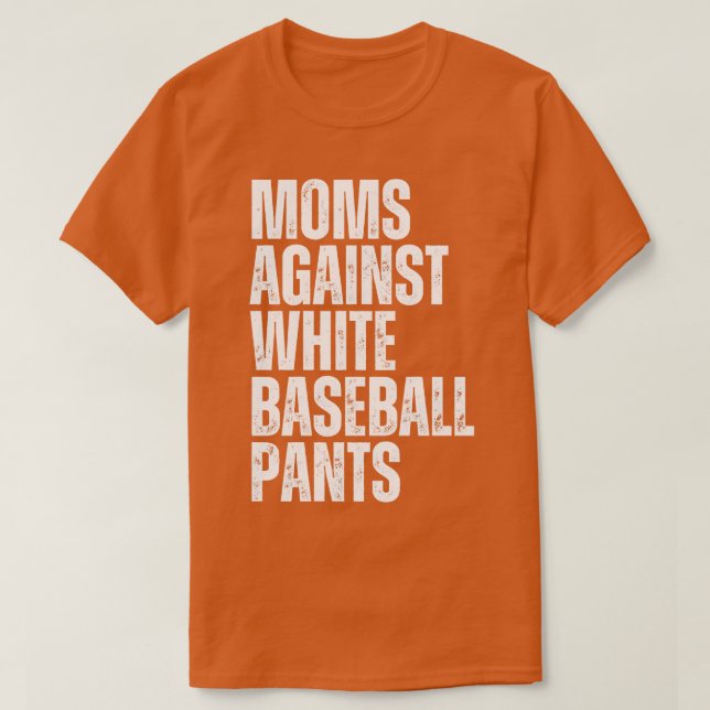Mammor mot White Baseball Byxor 3 T Shirt (Design framsida)