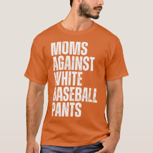 Mammor mot White Baseball Byxor 3 T Shirt