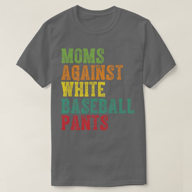 Mammor mot White Baseball Byxor 3 T Shirt (Design framsida)