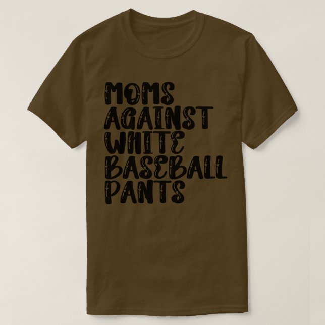 Mammor mot White Baseball Byxor 5 T Shirt (Design framsida)