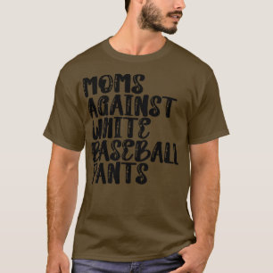 Mammor mot White Baseball Byxor 5 T Shirt