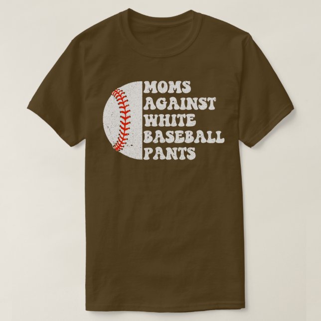 Mammor mot White Baseball Byxor 5 T Shirt (Design framsida)