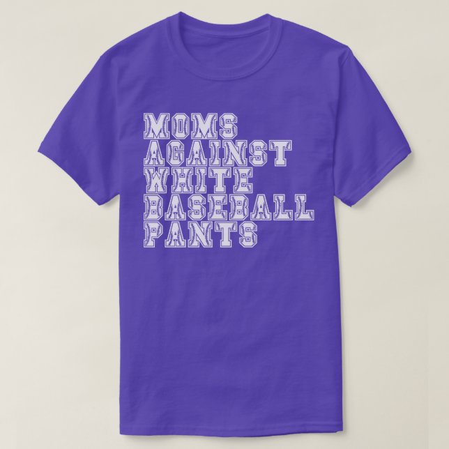 Mammor mot White Baseball Byxor 8 T Shirt (Design framsida)