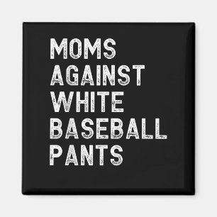 Mammor mot White Baseball Byxor - funny Baseball Magnet