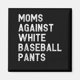 Mammor mot White Baseball Byxor - funny Baseball Magnet