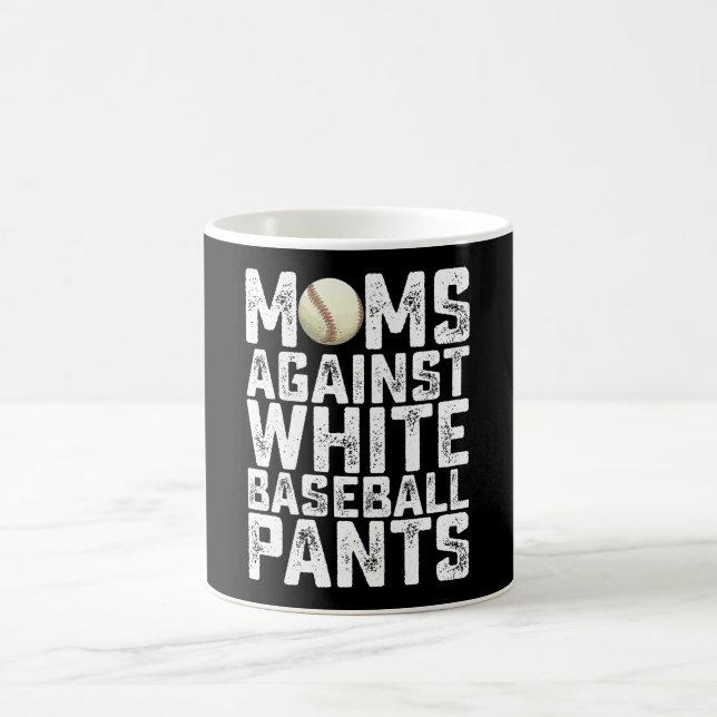 Mammor mot White Baseball Byxor Mors dag Kaffemugg (Center)