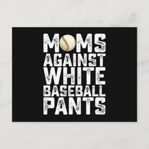 Mammor mot White Baseball Byxor Mors dag Vykort