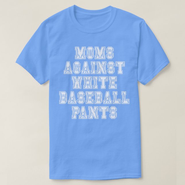 Mammor mot White Baseball Byxor T Shirt (Design framsida)