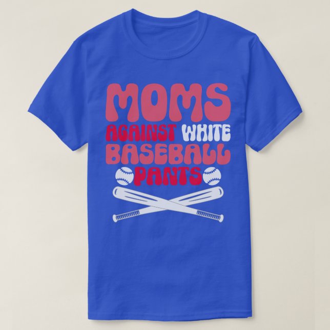 Mammor mot White Baseball Byxor T Shirt (Design framsida)