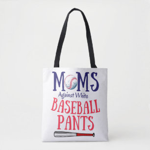 Mammor mot White baseball Byxor Tote bags Tygkasse