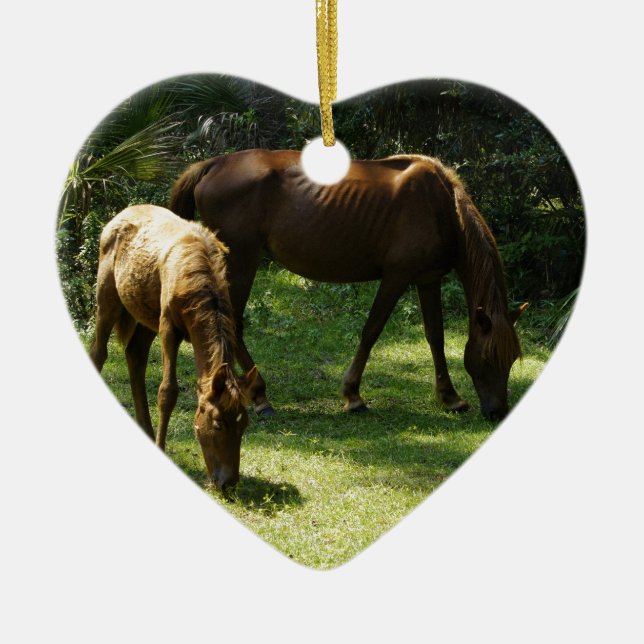 Mammor och baby julgransprydnad keramik (Framsidan)