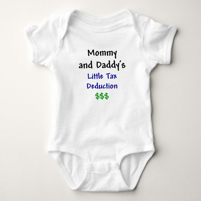 Mammor och för Daddys blått lite skattavdrag Tee (Framsida)