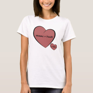 Mammor + Pappa = baby T Shirt