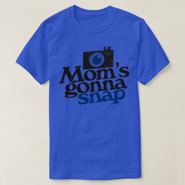 Mammor ska fästa fotografen mamma t shirt (Design framsida)