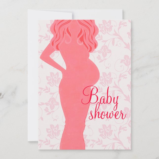 Mammor som är baby showerinbjudan inbjudningar (Framsida)